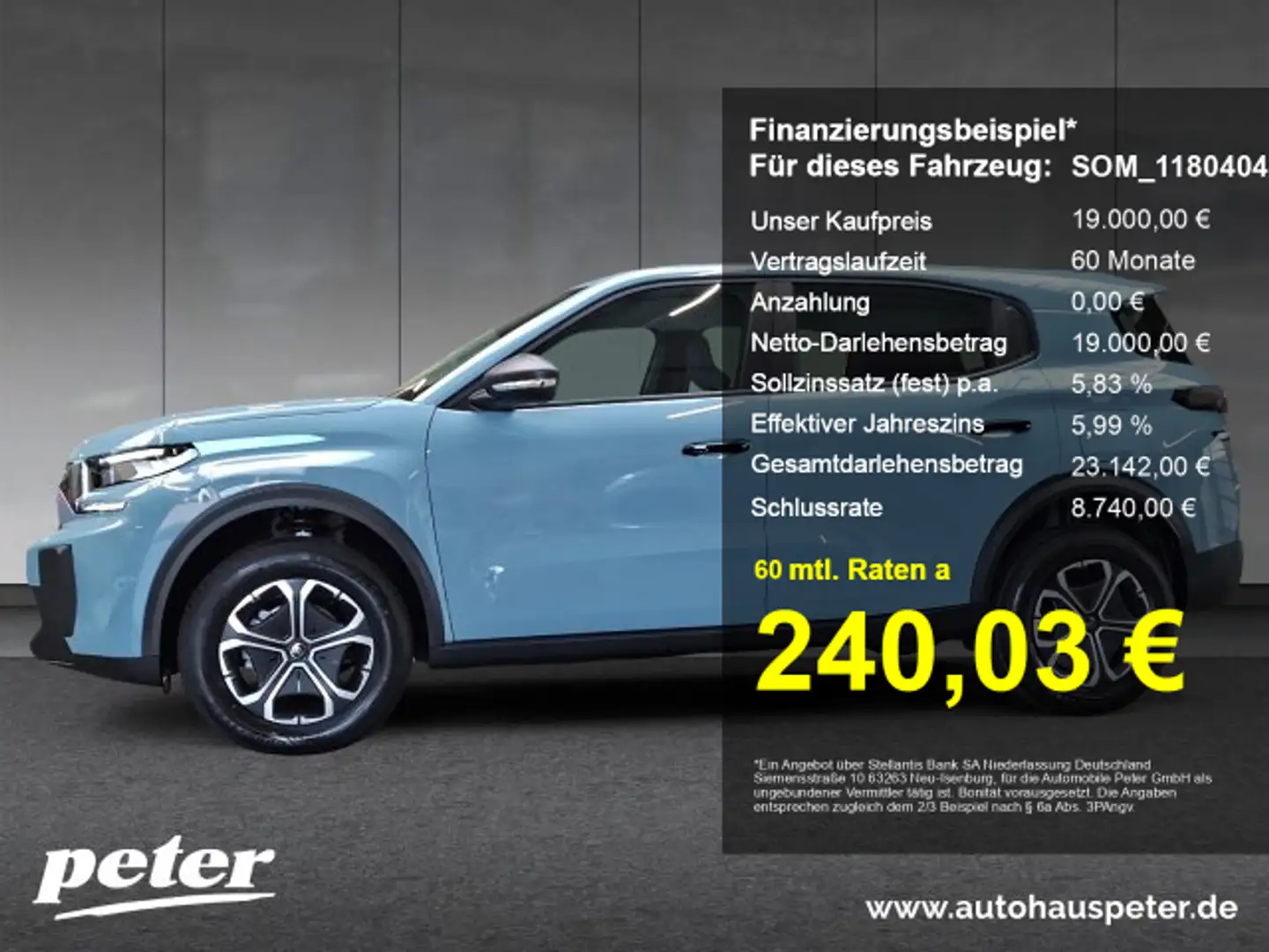 Citroen C3 Aircross C3 Aircross YOU 100 +PDC+Klima+LED+HUD+ Bleu - 1