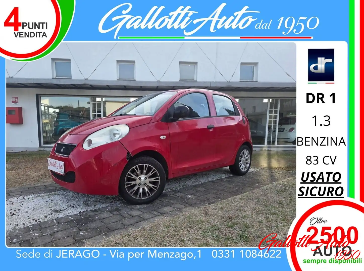 DR Automobiles DR1 1.3 16V - NEOPATENTATI Rot - 1