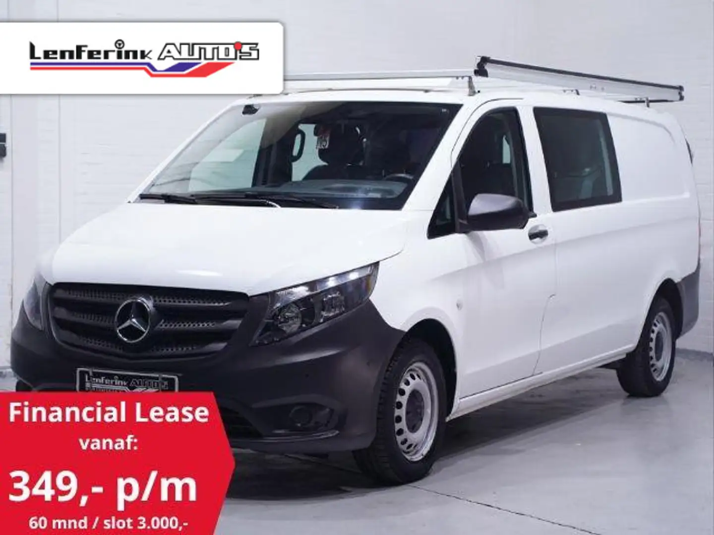 Mercedes-Benz Vito 111 CDI 114 pk Dubbel Cabine XL Airco, Slechts 38 Blanc - 1