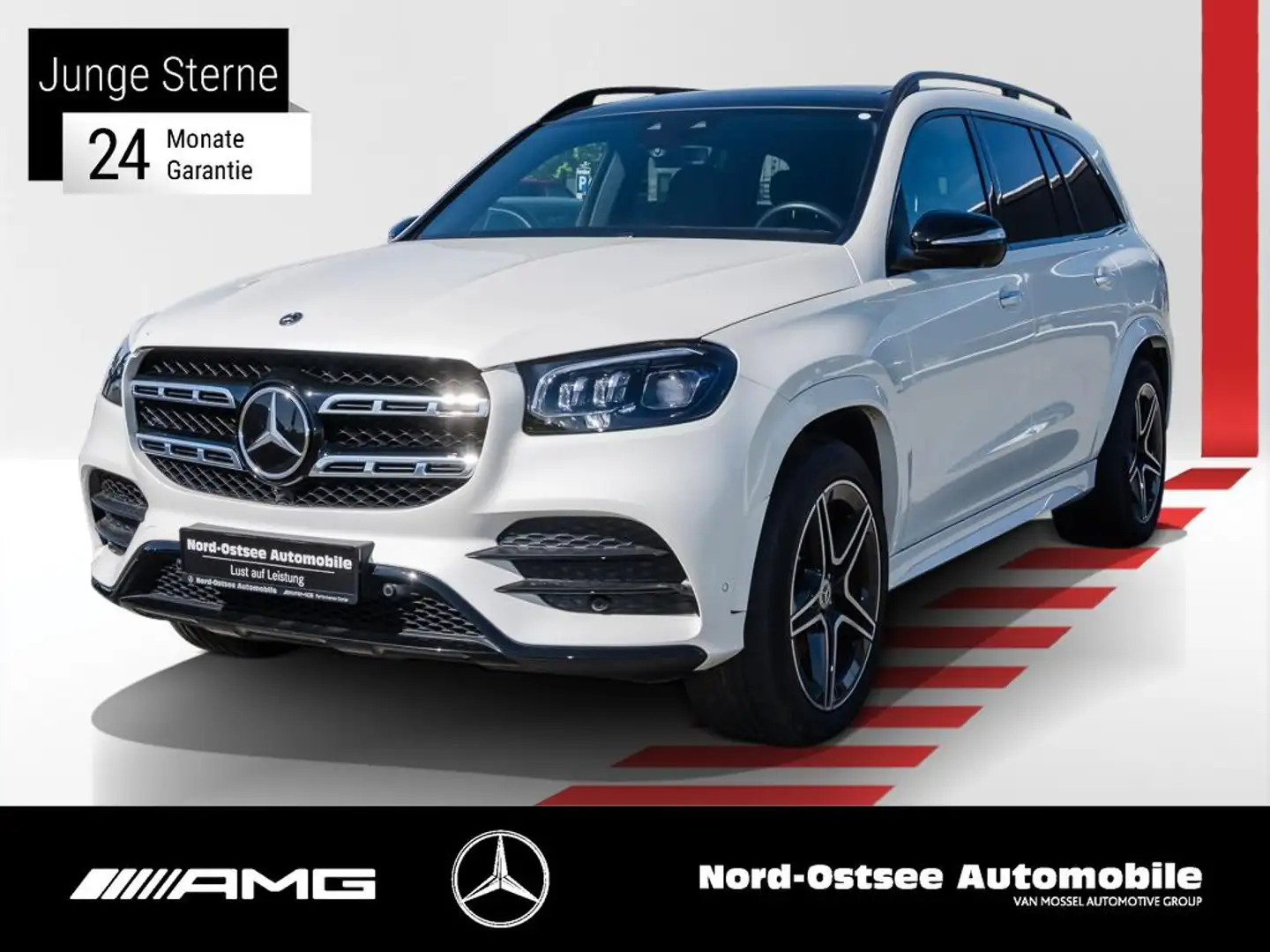 Mercedes-Benz GLS 580 AMG 4M NIGHT 7Sitzer STANDHZG 360° AHK Blanc - 1