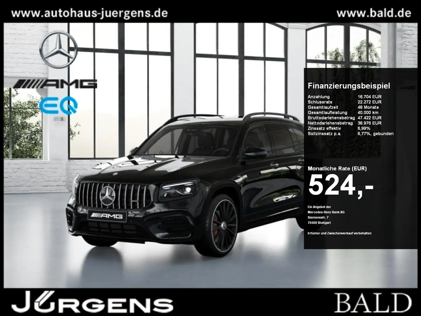 Mercedes-Benz GLB 35 AMG 4M MLB/360/Burm/Night/Leder/7Sitzer Noir - 1