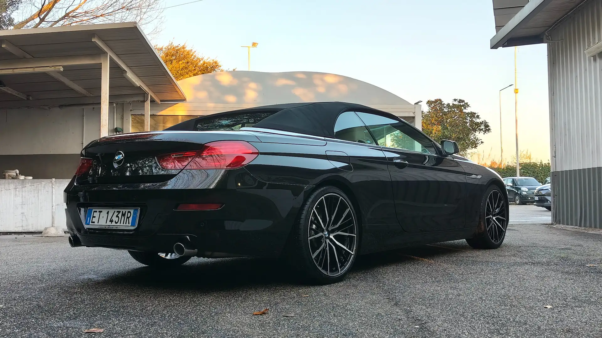 BMW 640 Serie 6 F12 2011 Cabrio 640d Cabrio Futura auto Noir - 2