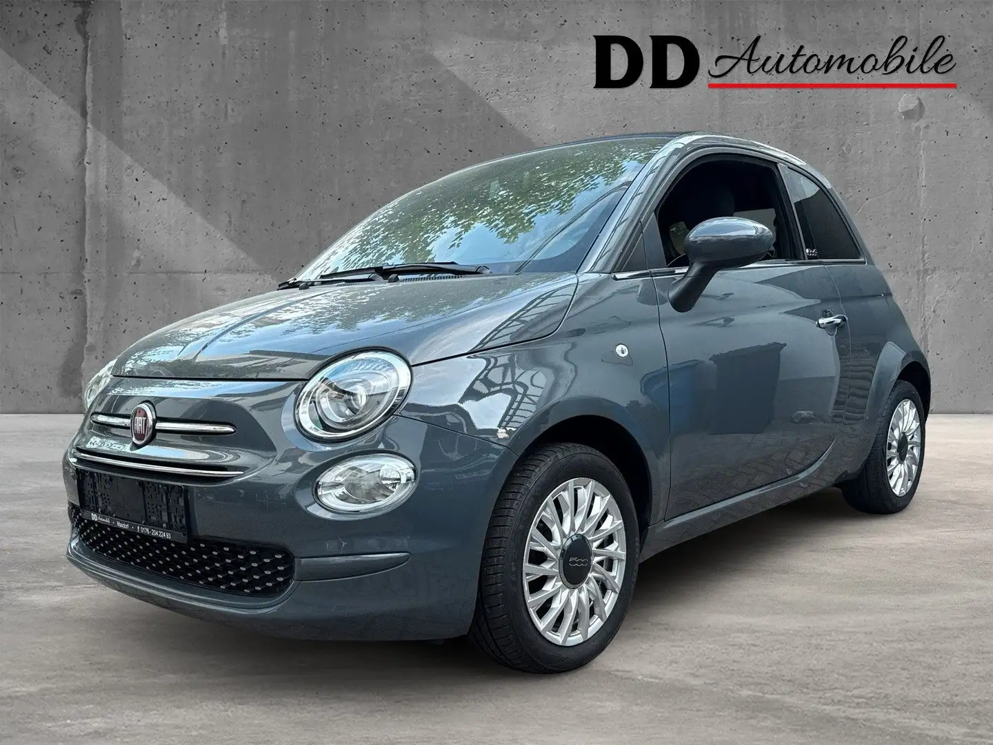 Fiat 500C Lounge*Cabrio*Klima*Alu*TÜV neu* Gris - 1