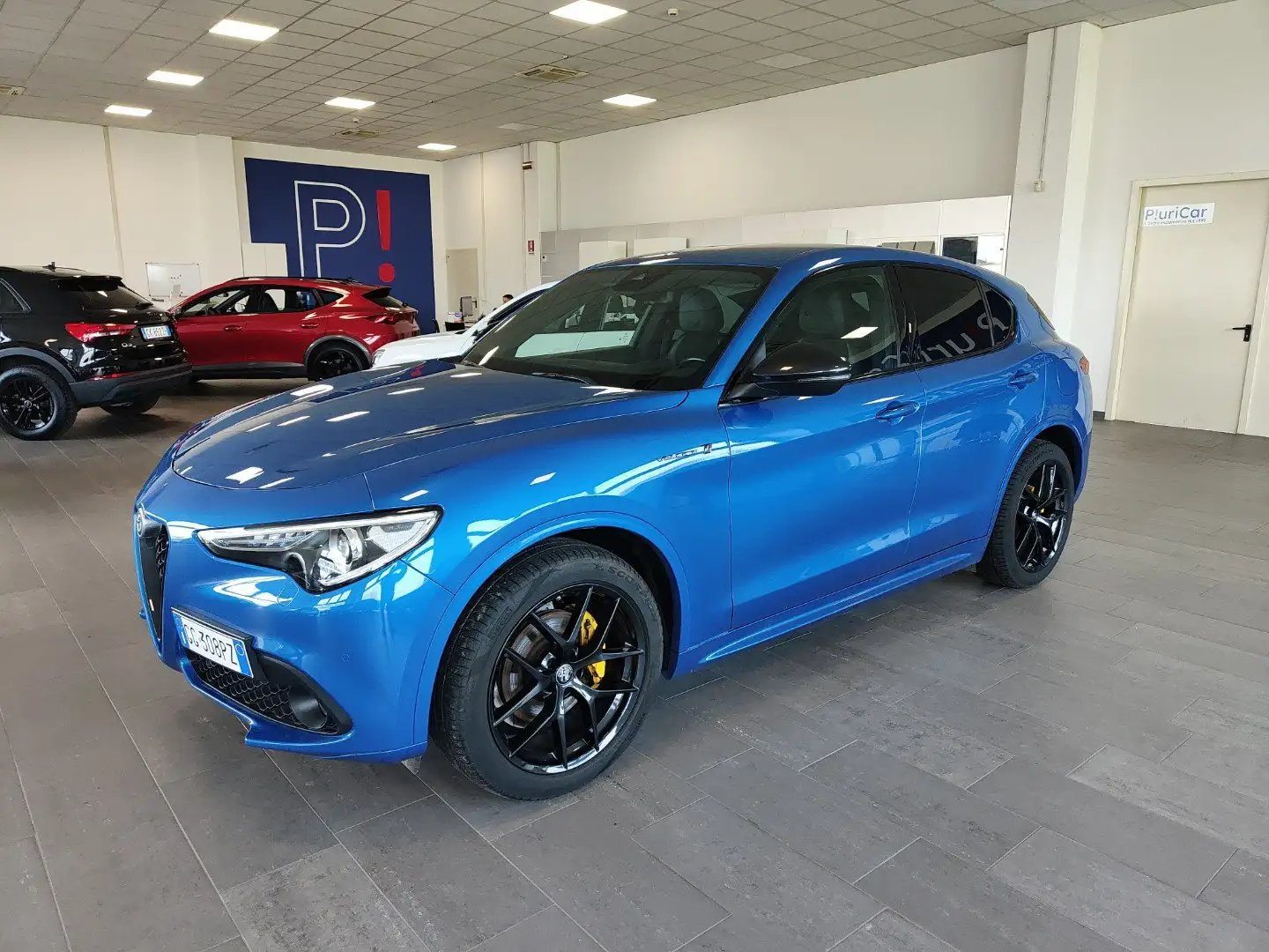 Alfa Romeo Stelvio 2.2 TD 210 cv AT8 Q4 Veloce Tì Navi Xeno Cerchi 20 Niebieski - 1