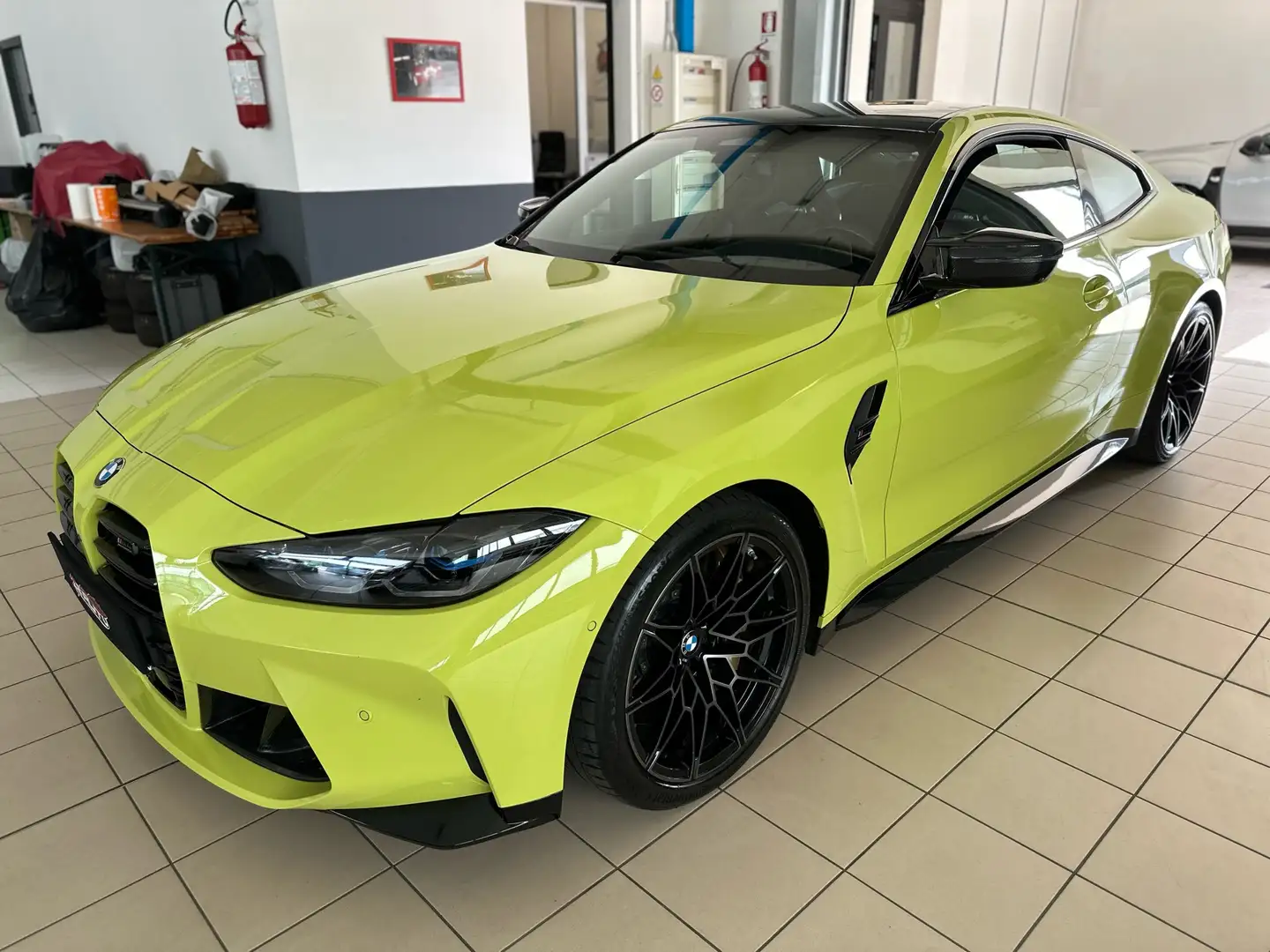 BMW M4 Coupe 3.0 Competition auto carbocera 510 cv Jaune - 1