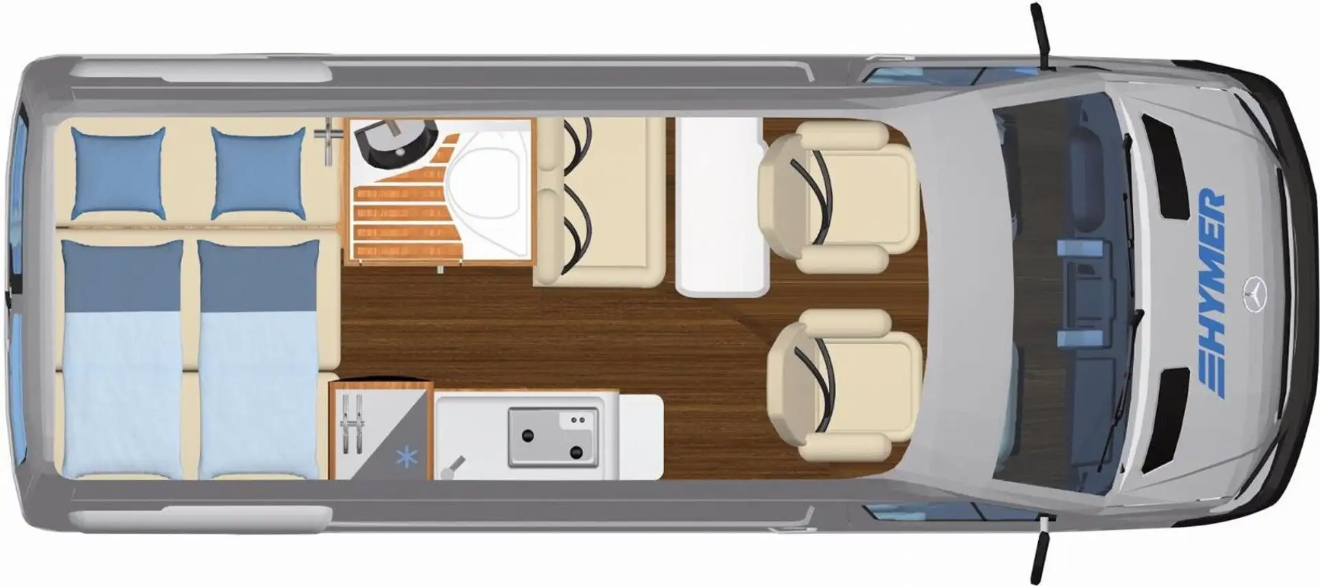 Hymer/Eriba Free S Campus Mercedes Grau - 2