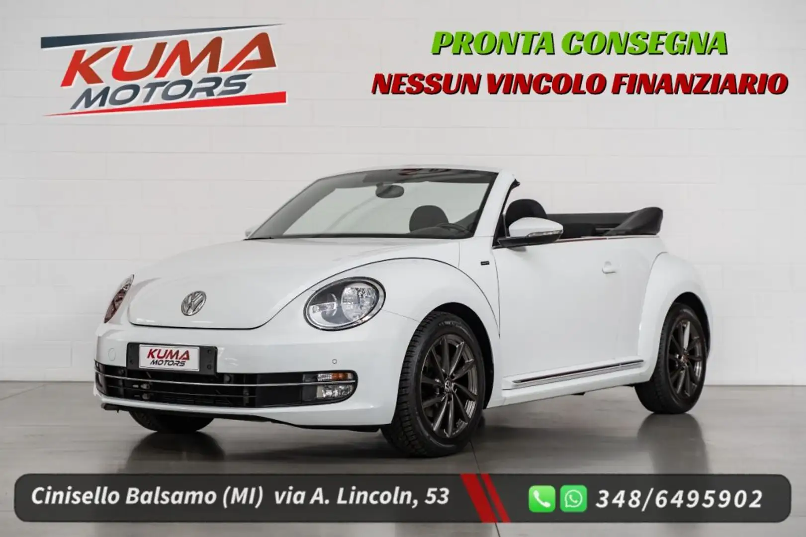 Volkswagen Maggiolino 1.2 TSI 105cv 6m BMT ALLSTAR cabriolet Blanc - 1