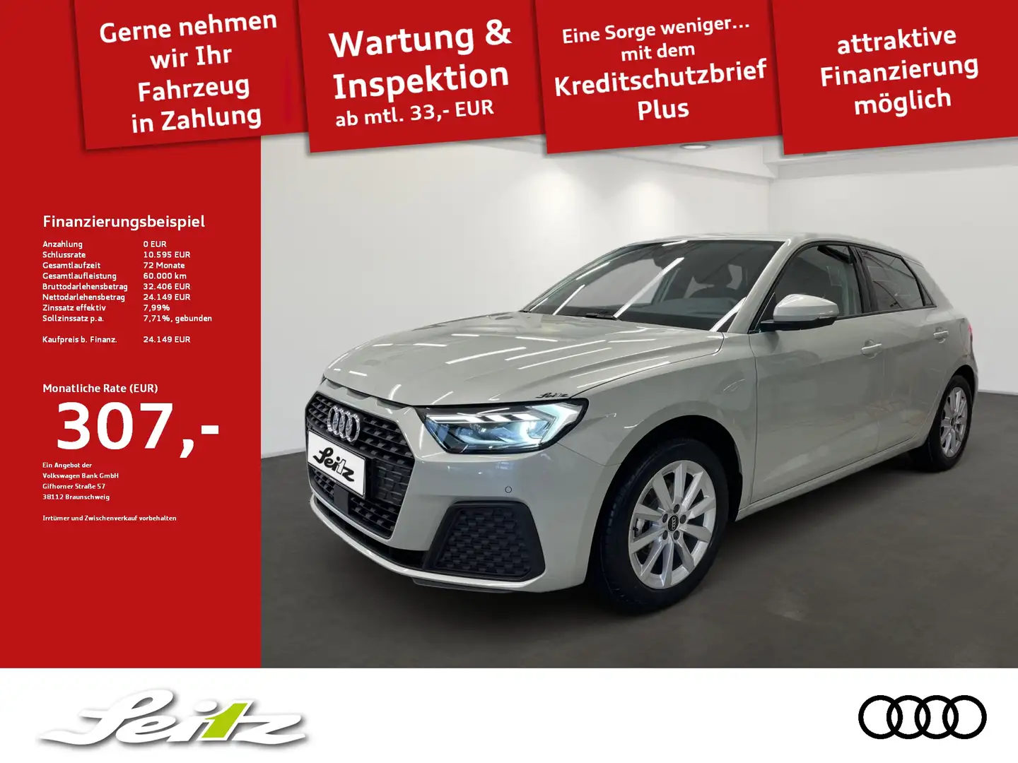 Audi A1 Sportback 25 TFSI *APPCON*KAMERA*SITZH* Argent - 1