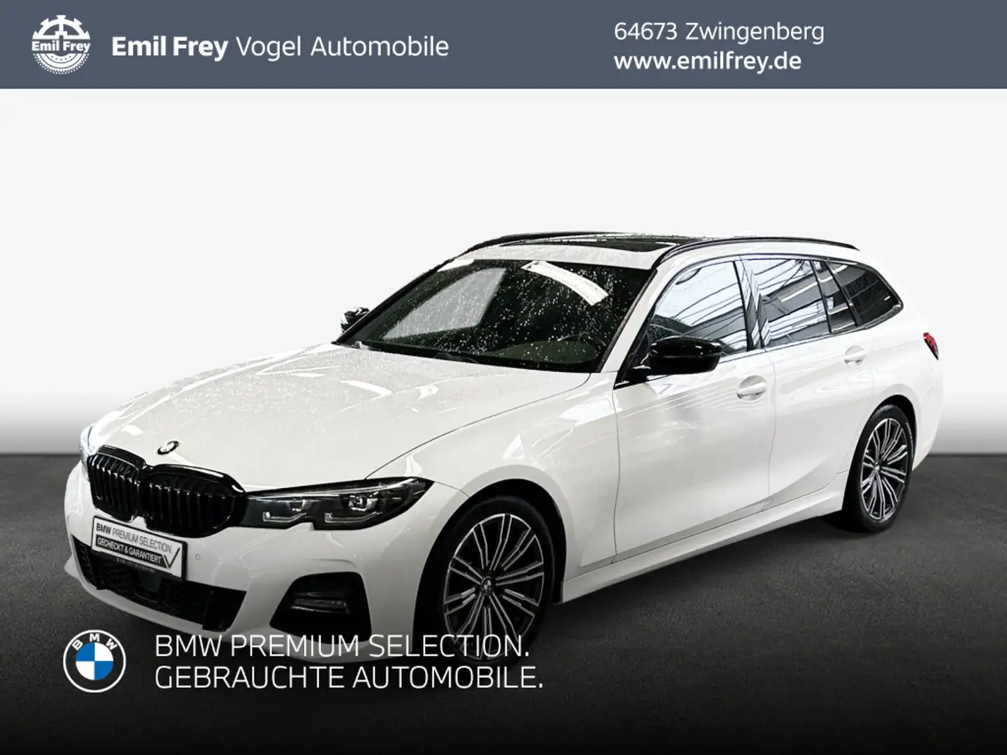 BMW 330 d Touring Aut. M Sport Weiß - 1