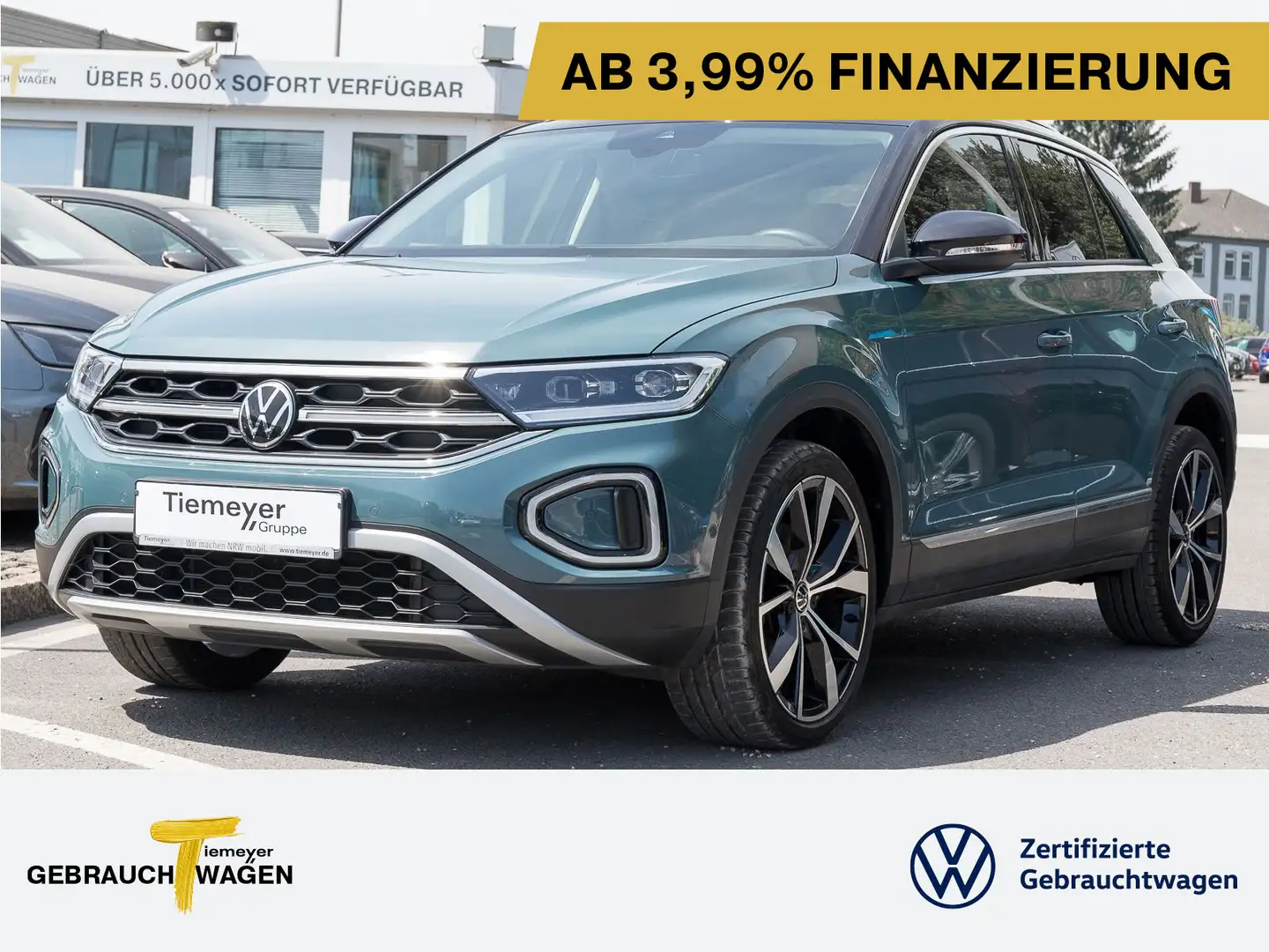 Volkswagen T-Roc 1.5 TSI DSG STYLE LM19 IQ.LIGHT ASSIST AHK Blau - 1
