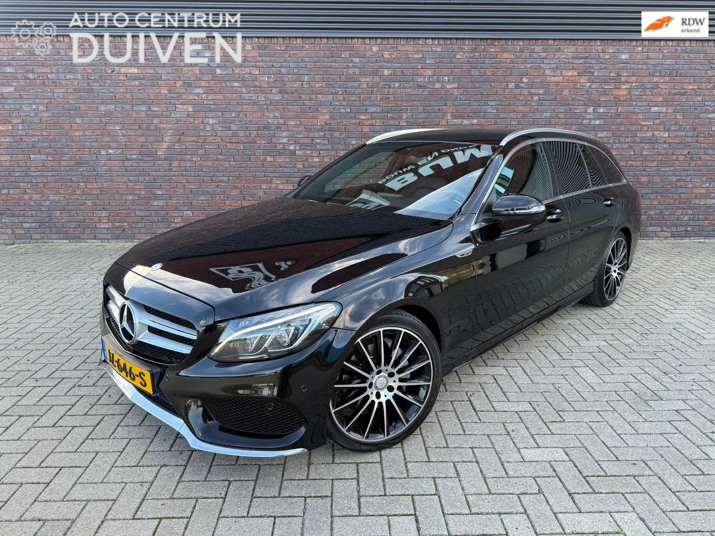 Mercedes-Benz C 180 Estate AMG | Topstaat | Leer | Nieuw APK Noir - 1