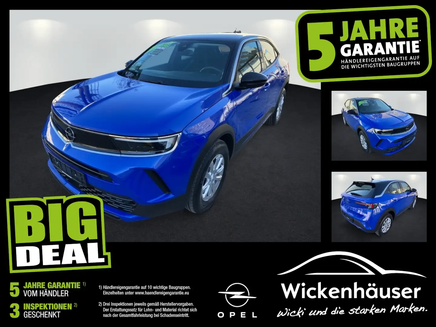 Opel Mokka 1.2 Turbo Edition Parkpilotsystem hinten Blau - 1