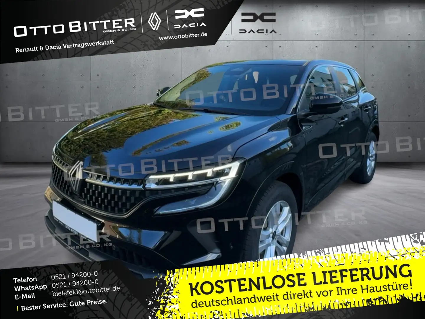 Renault Austral Equilibre Mild Hybrid 140 Automatik CITY Schwarz - 1