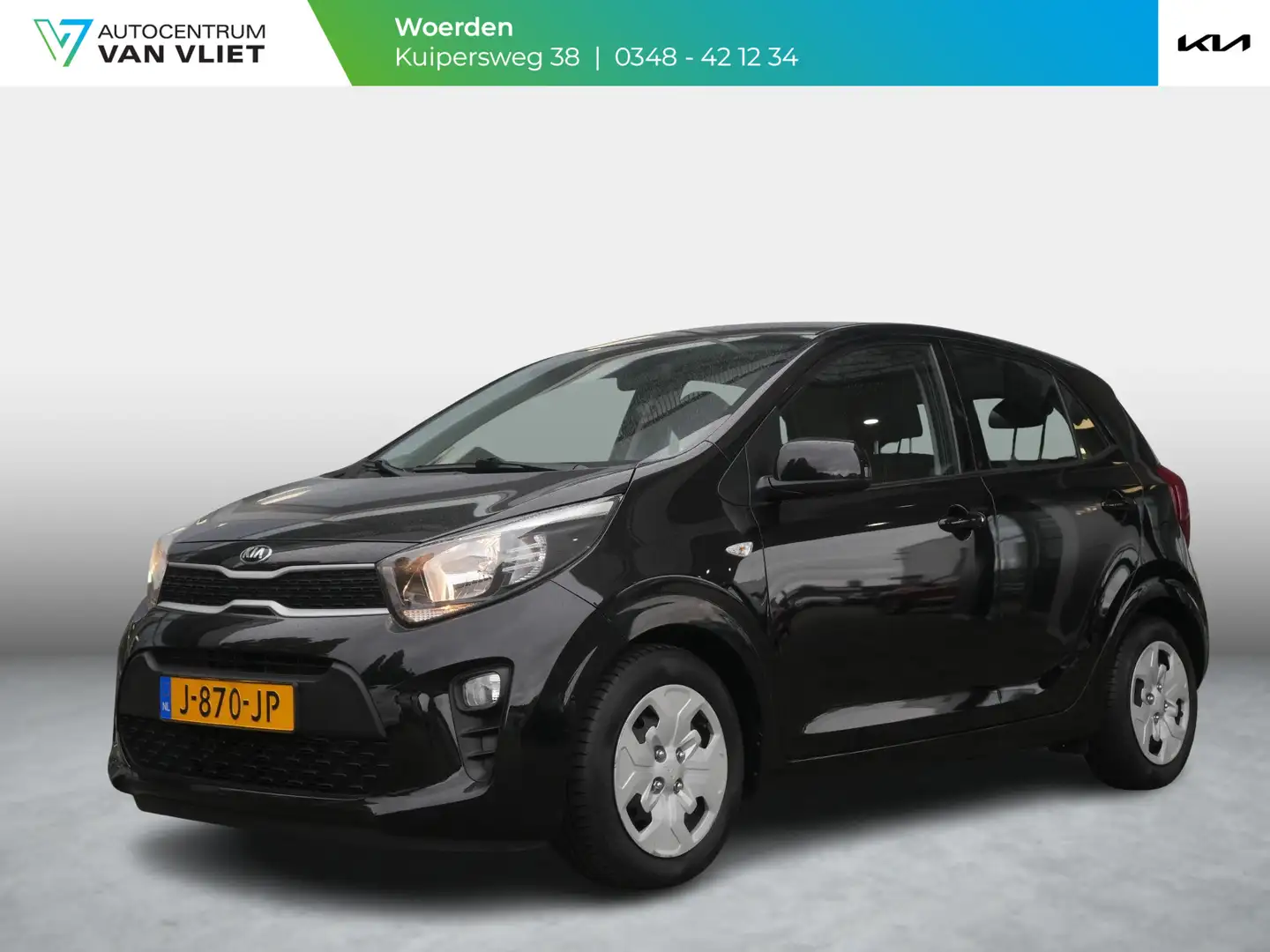 Kia Picanto 1.0 MPi ComfortPlusLine | Carplay | Cruise | Airco Zwart - 1
