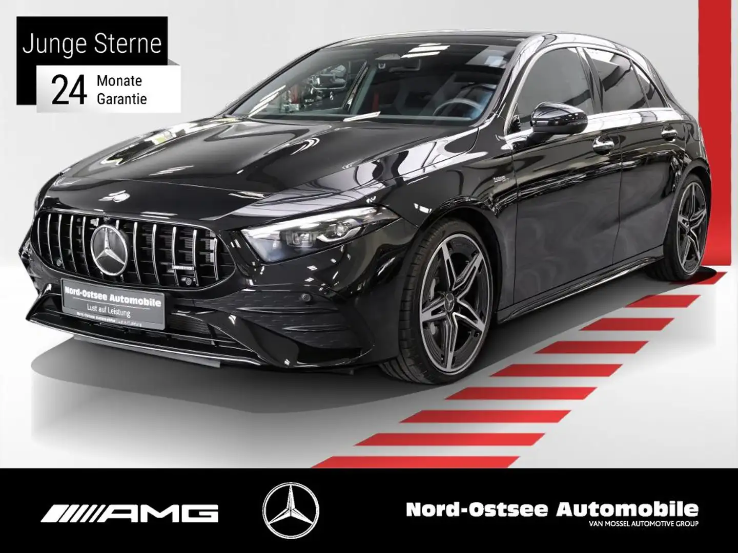 Mercedes-Benz A 35 AMG 4M PREM DISTRO KEYLESS 19'' MULTIBEAM Zwart - 1