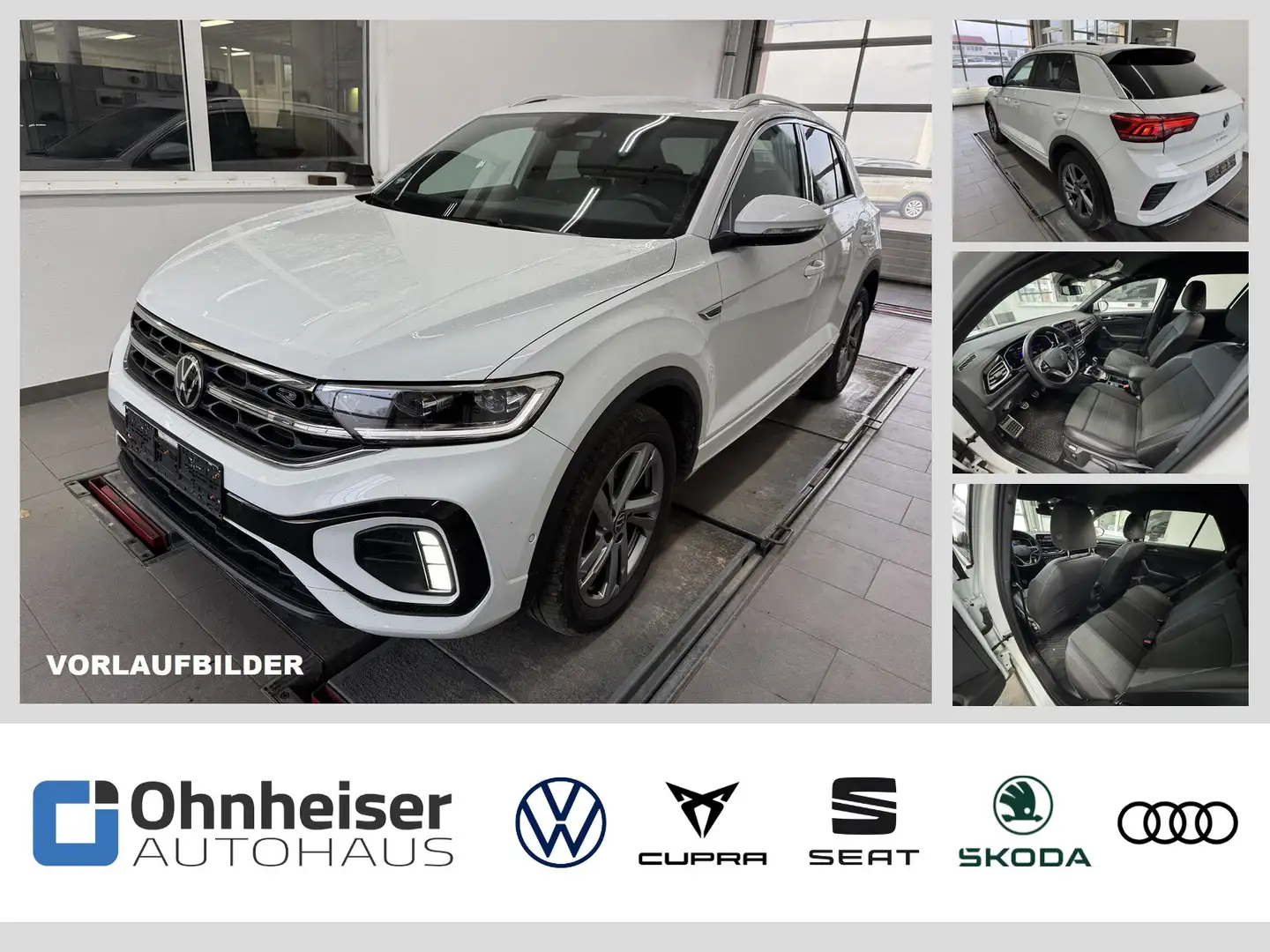 Volkswagen T-Roc 1.5 TSI R-Line Massage*St.Hz*RFK*SHZ*ACC*NAV Weiß - 1