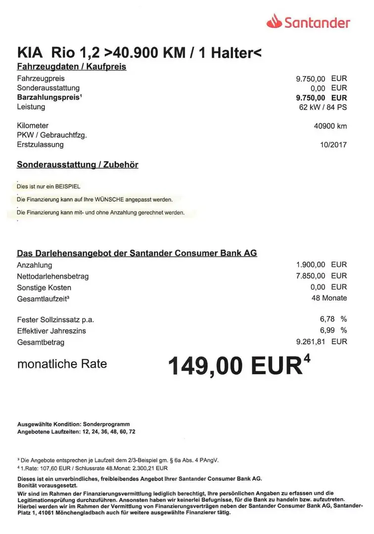 Kia Rio 1,2 Edition 40.900 KM / 1Halter/Klima Schwarz - 2