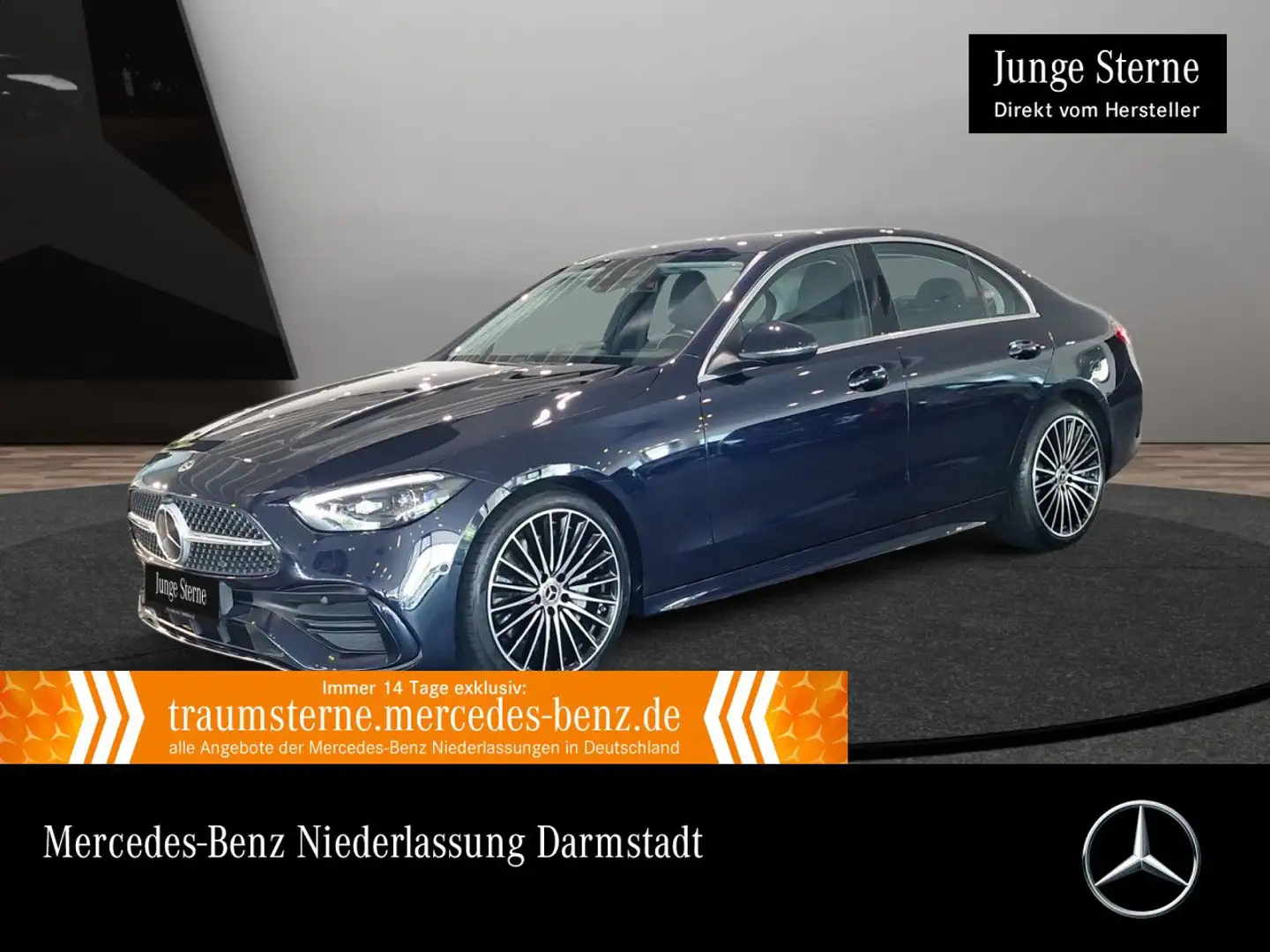 Mercedes-Benz C 200 AMG+FAHRASS+KAMERA+19"+KEYLESS+9G Blau - 1