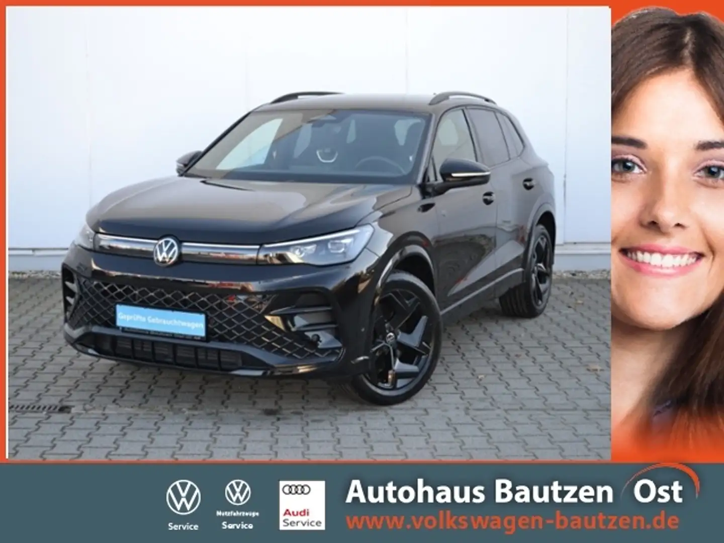 Volkswagen Tiguan 2.0 TDI DSG R-Line BLACK-STYLE/AHK/19-ZOLL/LED-PL Schwarz - 1