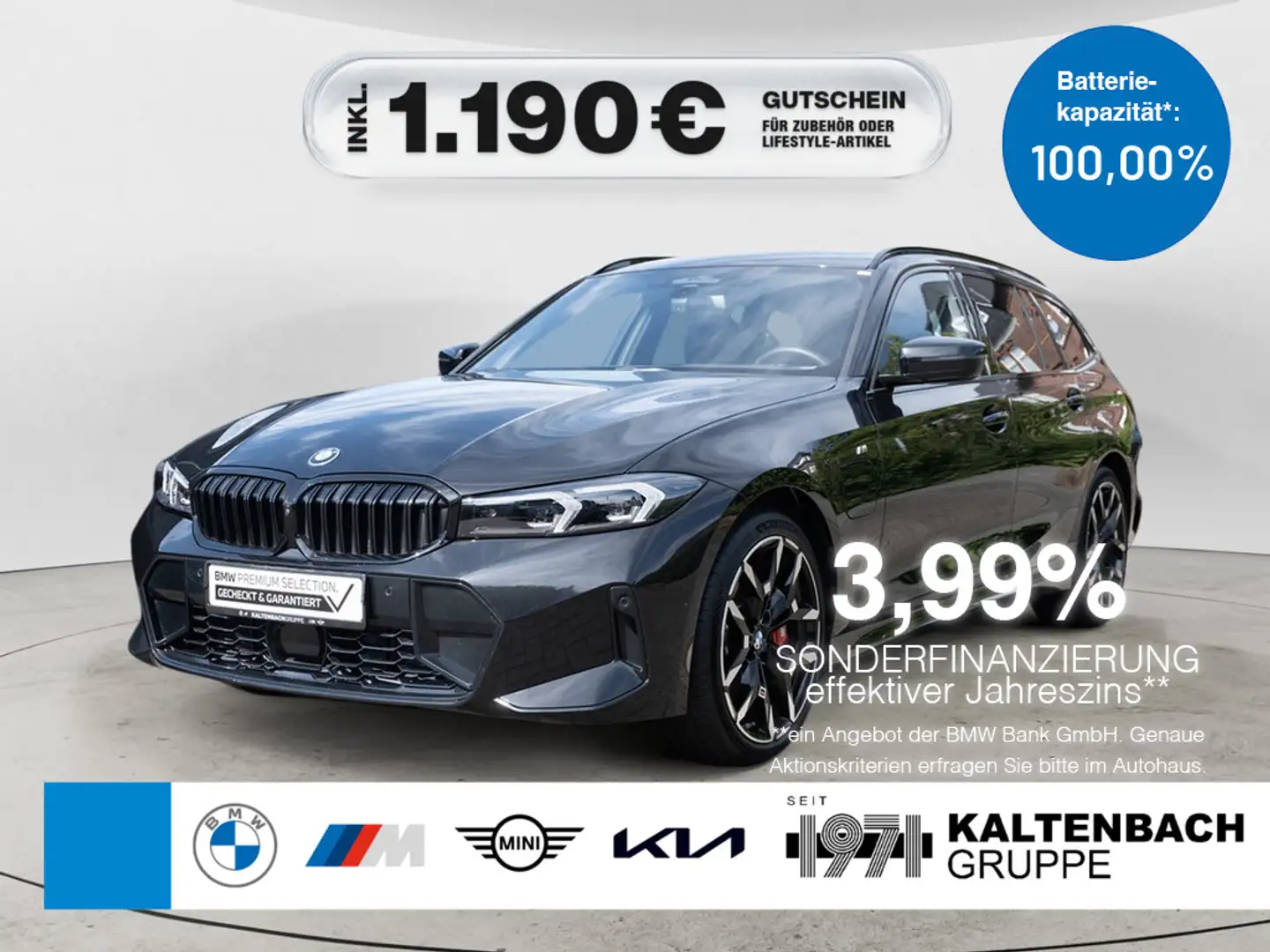 BMW 330 e Touring xDrive M-Sport Pro PANO AHK HUD Schwarz - 1