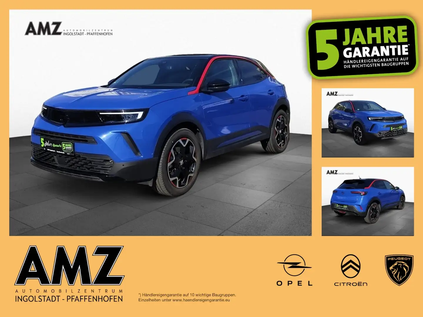 Opel Mokka-E GS-Line NAVI KAM PDC W-Paket Klimaauto. Blau - 1