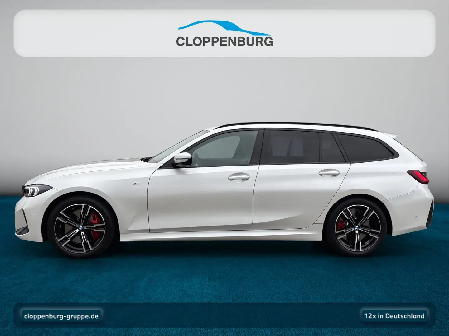 BMW 320 i Touring M Sportpaket Head-Up+AHK+Navi+360° Weiß - 2