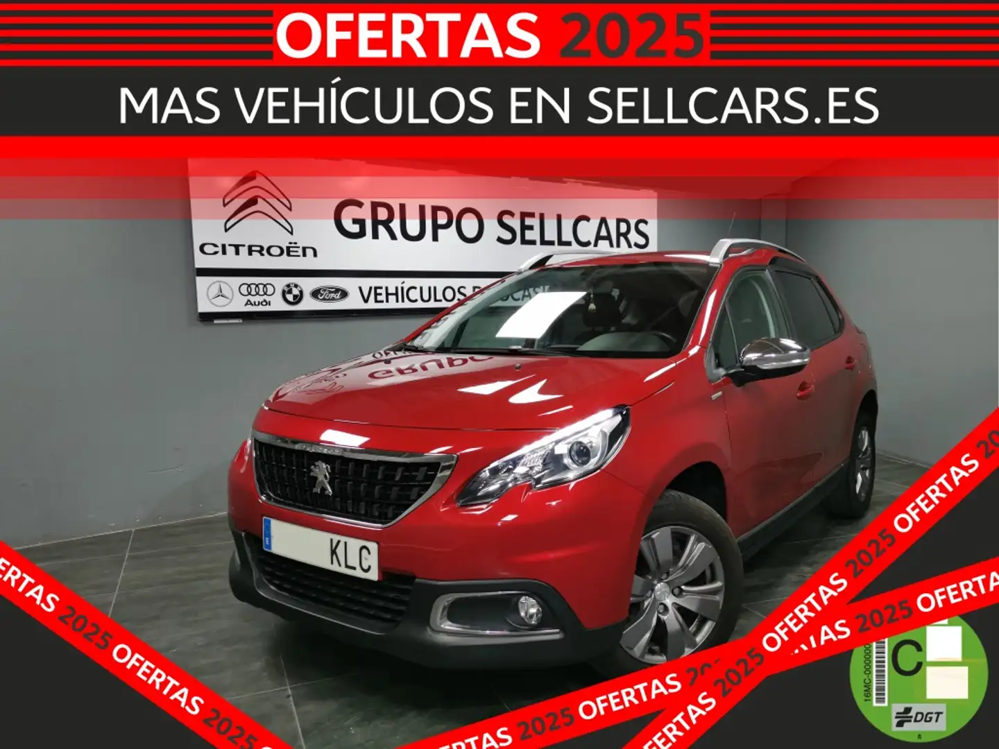 Peugeot 2008 1.5 BlueHDI S&S Style 100 Rouge - 1