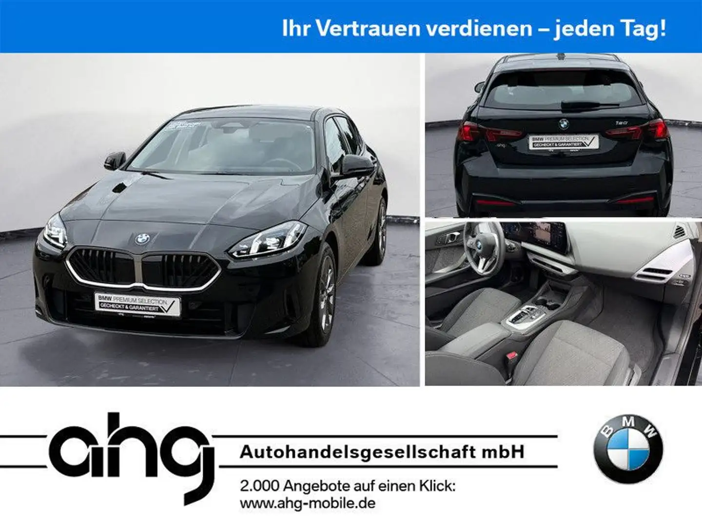 BMW 120 Navi Klima PDC Kamera LED Sitzheizung Komfor Schwarz - 1