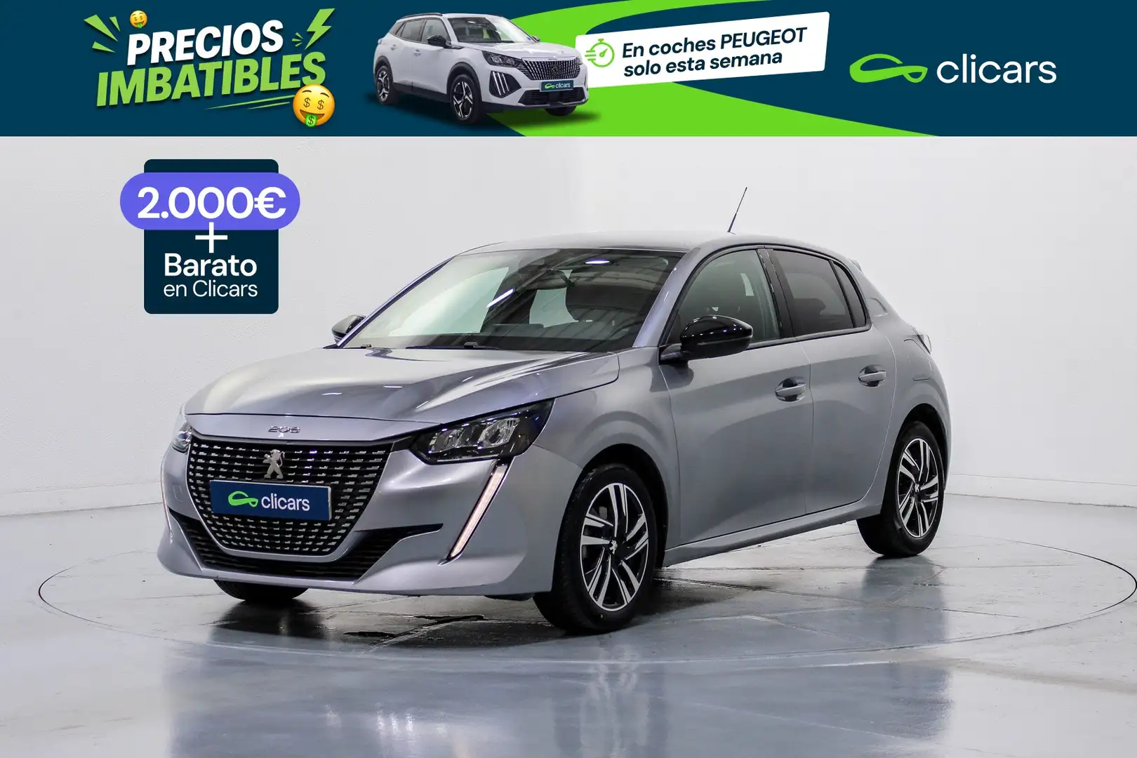 Peugeot 208 1.2 Puretech S&S Allure 100 Plateado - 1