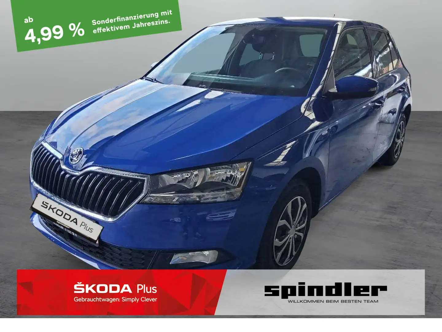 Skoda Fabia Drive 125 years 1.0 TSI / SmartLink, SHZ Blauw - 1