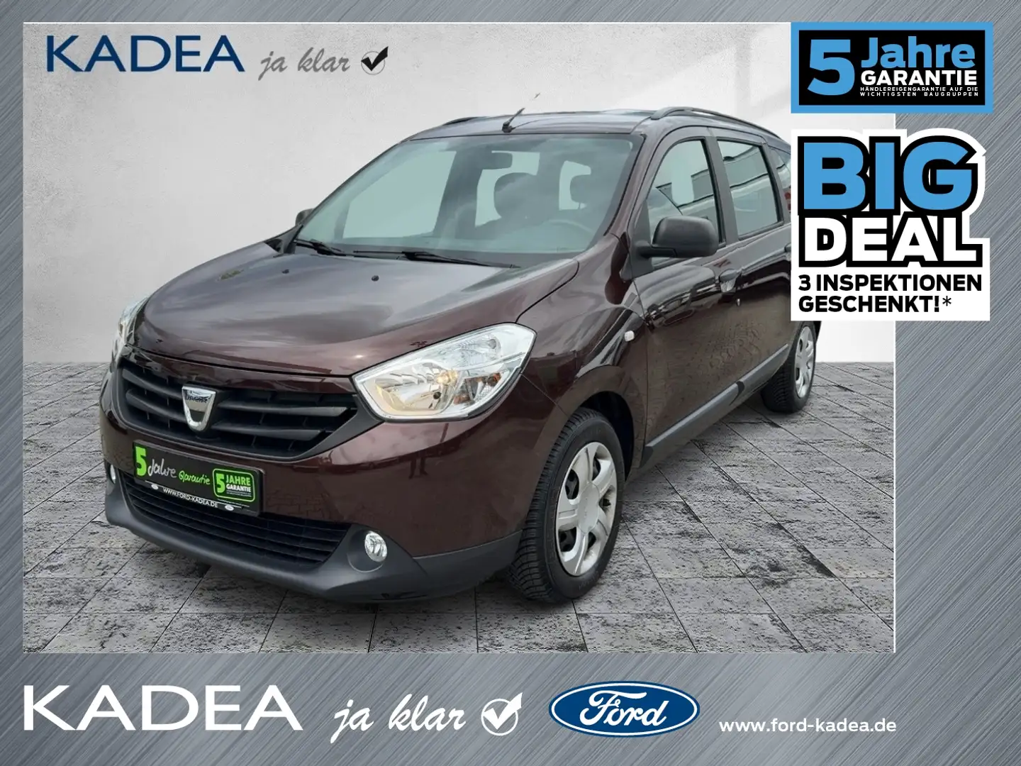 Dacia Lodgy 1.6 SCe 100 Ambiance Klima*PDC*Bluetooth Bruin - 1