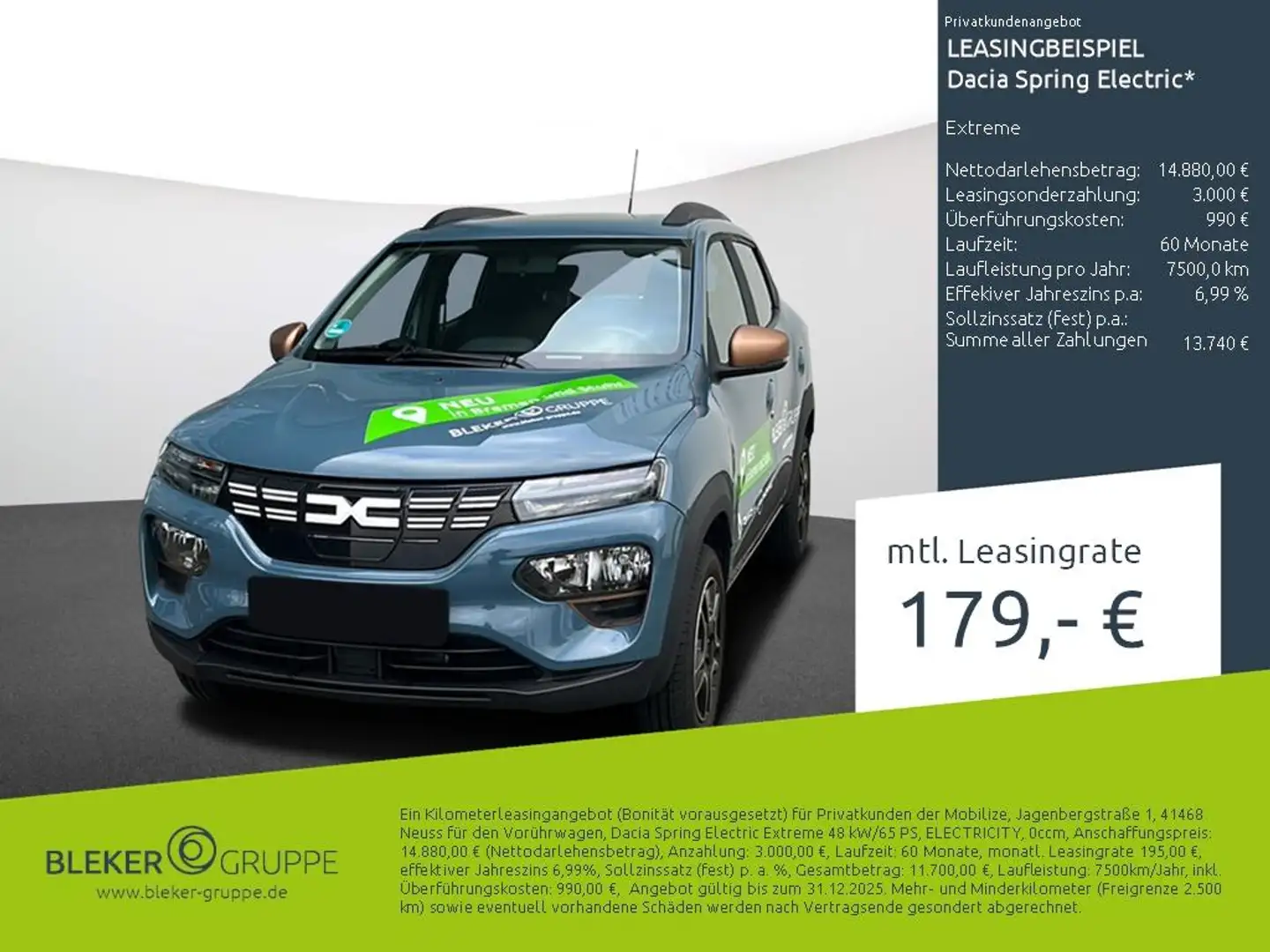 Dacia Spring Extreme Blau - 1