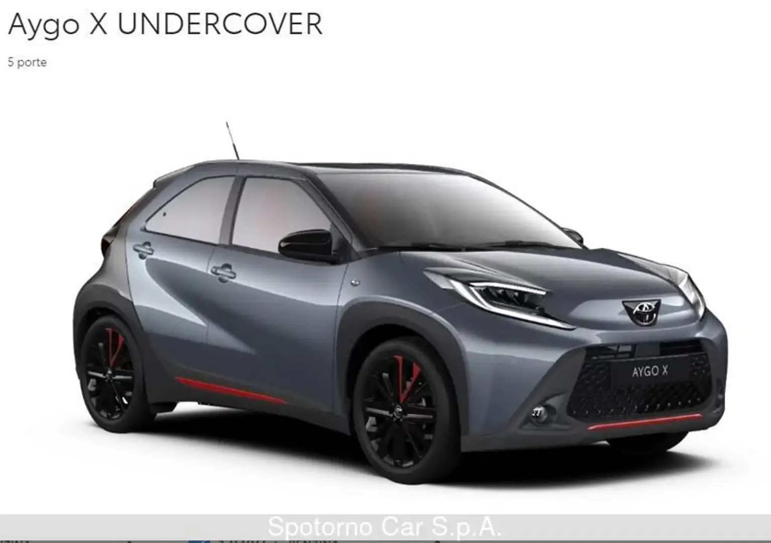 Toyota Aygo X 1.0 VVT-i 72 CV 5p. Undercover Nero - 2