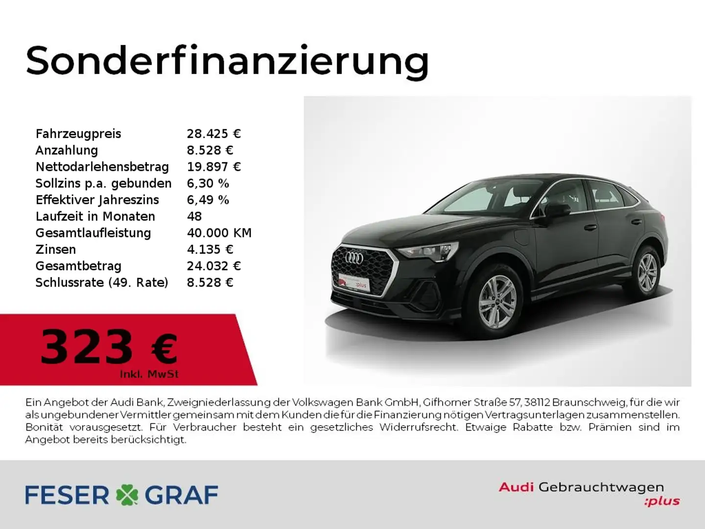 Audi Q3 Sportback 45 TFSI e S tronic Navi,PDC,Sitzhzg Schwarz - 1