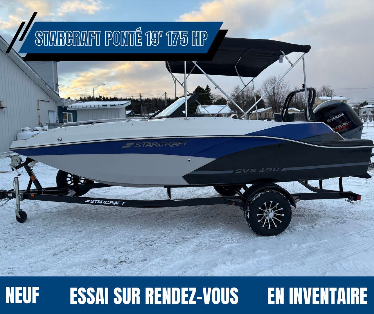 2026 Starcraft SVX 190 OB | $ 74,195 | Gasoline Deck Boat for sale
