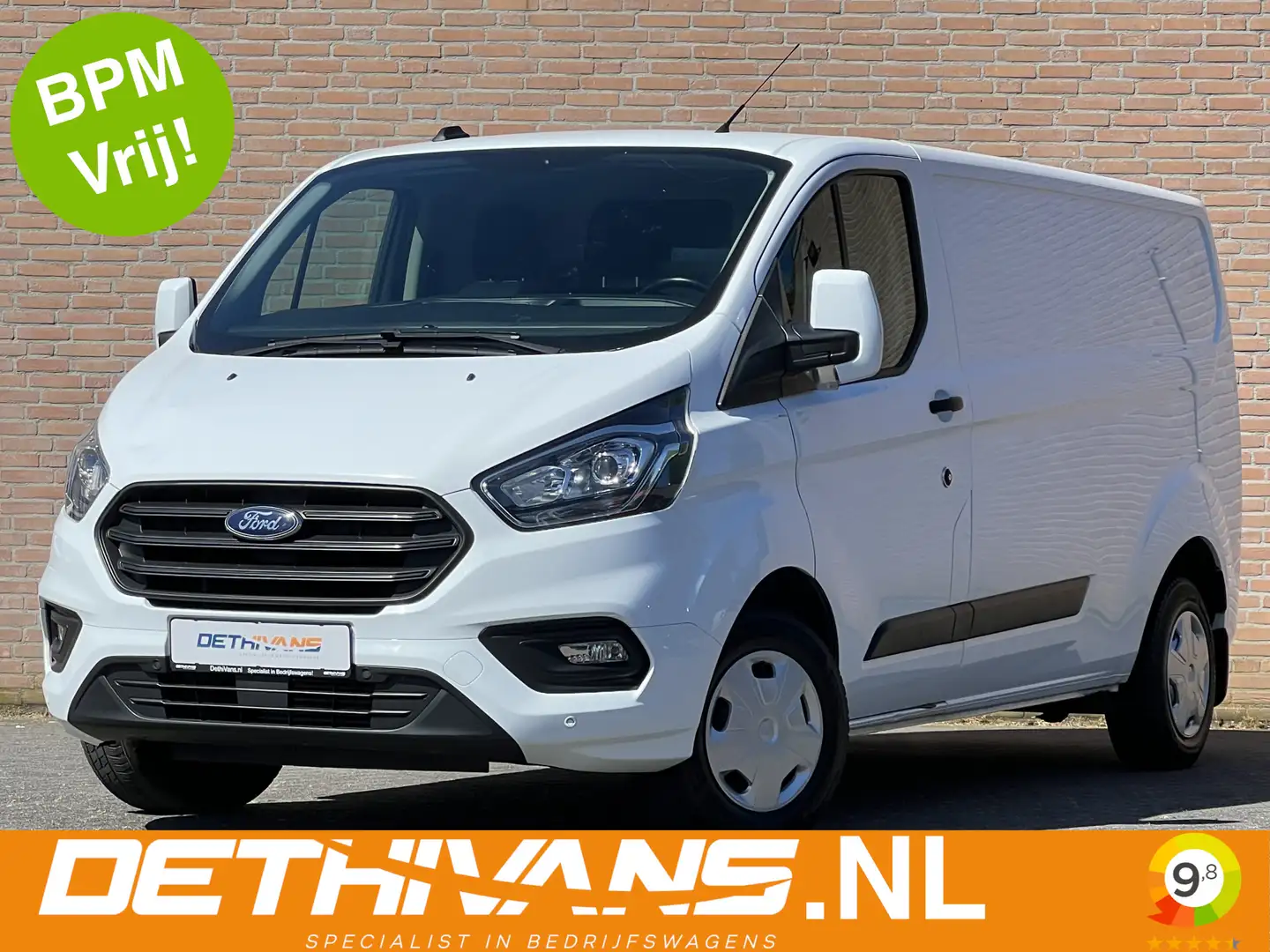 Ford Transit Custom 2.0TDCI 130PK Lang / 2.800KG Trekhaak / Euro6 White - 1