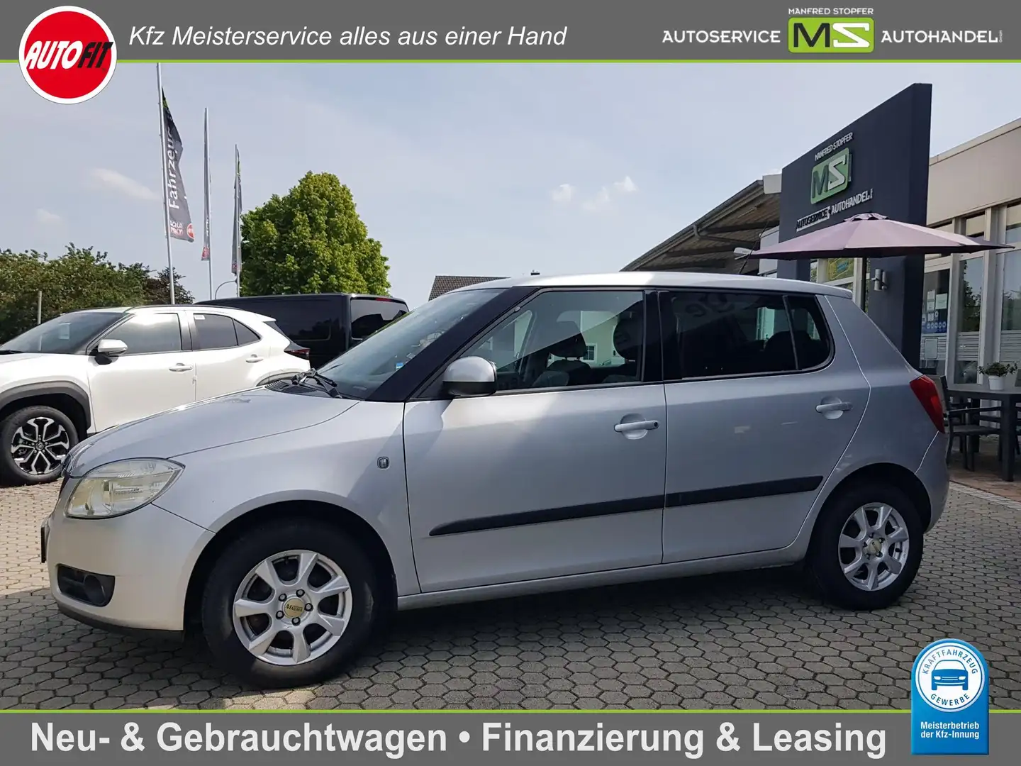 Skoda Fabia II 1.2 Ambiente LIM. 5-TÜRIG-KLIMA-ALU-ZV-2.HD. Silber - 1