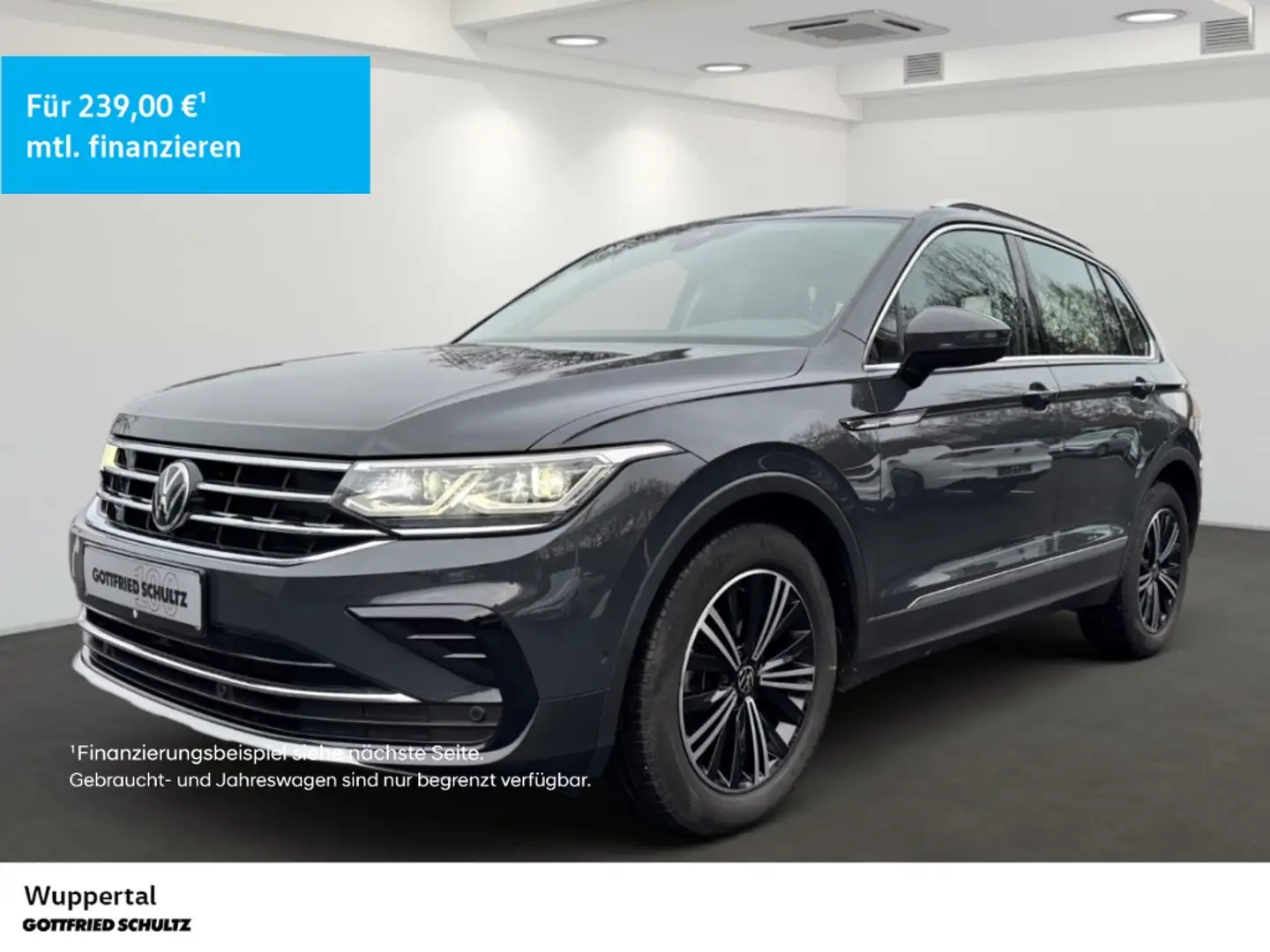 Volkswagen Tiguan 2.0 TDI DSG STHZ AHK NAVI PANO ACC LED SHZ PDC LM Grau - 1
