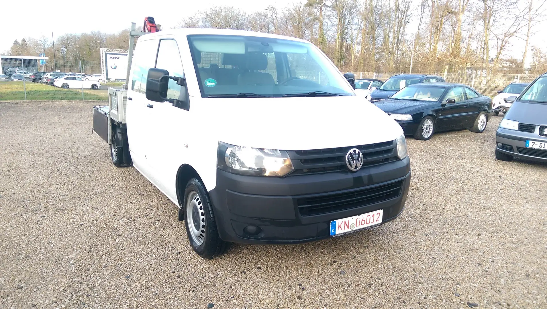 Volkswagen T5 Doka LR 140 Ps TDI 4 Motion+AHK+Klima+StHzg. Blanc - 2