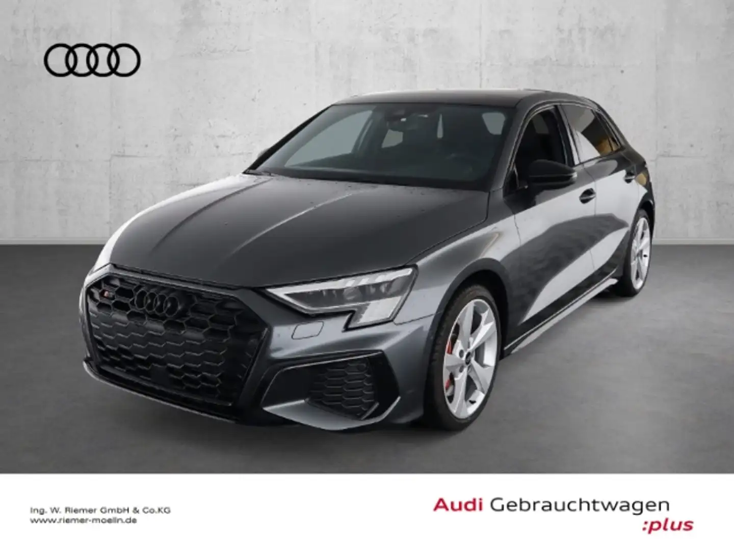 Audi S3 2.0 quattro TFSI S tronic*Matrix* ACC*Panorama*El. Grau - 1