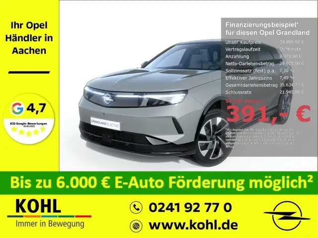 Opel Grandland Electric GS 213PS 73kWh Navi Wärmepumpe Allwetter