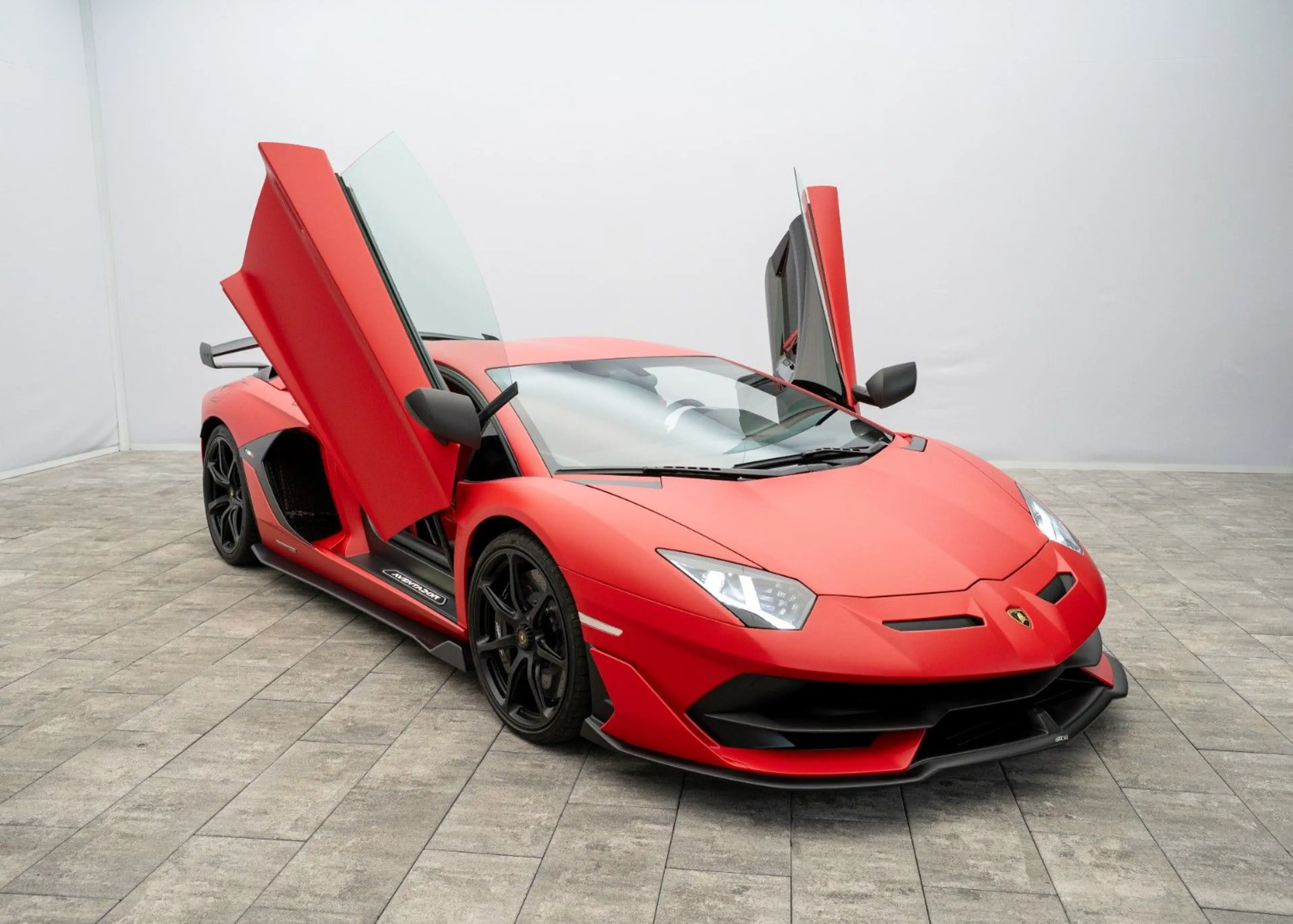 Lamborghini Aventador SVJ Rosso Mimir matt°Liftsystem°Carbon