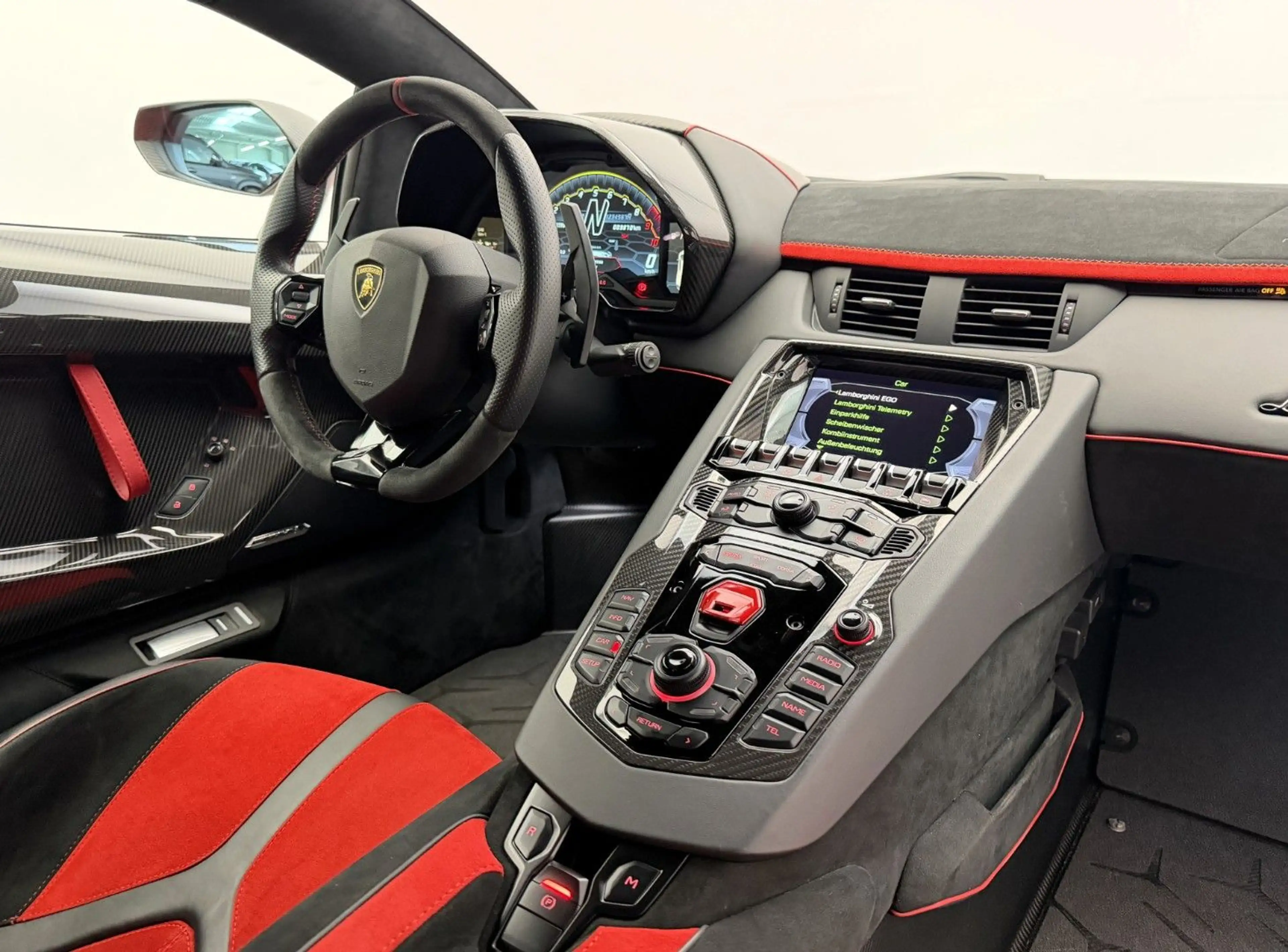 Lamborghini Aventador SVJ Rosso Mimir matt°Liftsystem°Carbon — photo 2