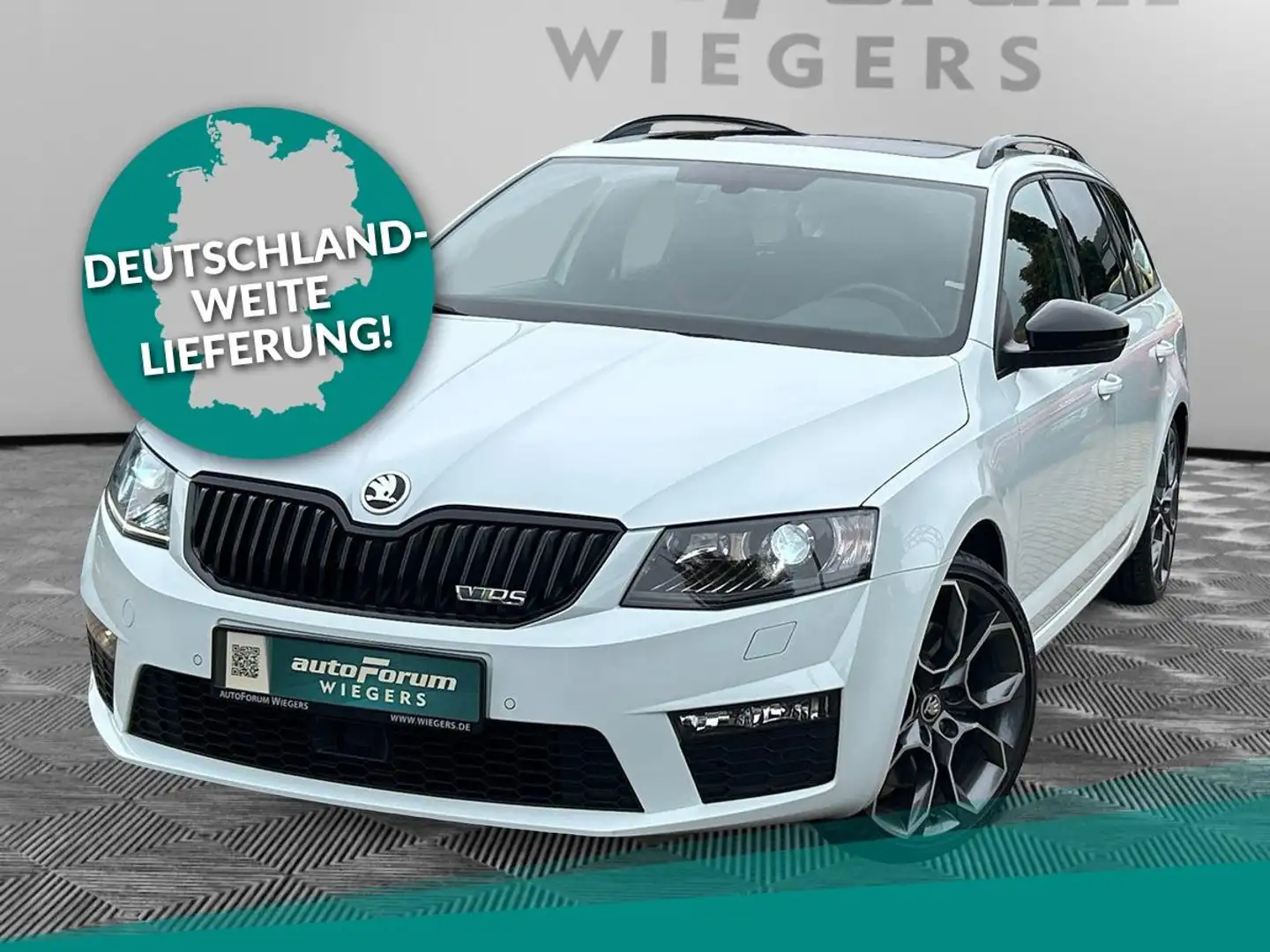 Skoda Octavia Combi 2,0 TSI RS Challenge Navi+Pano+AHK Weiß - 1
