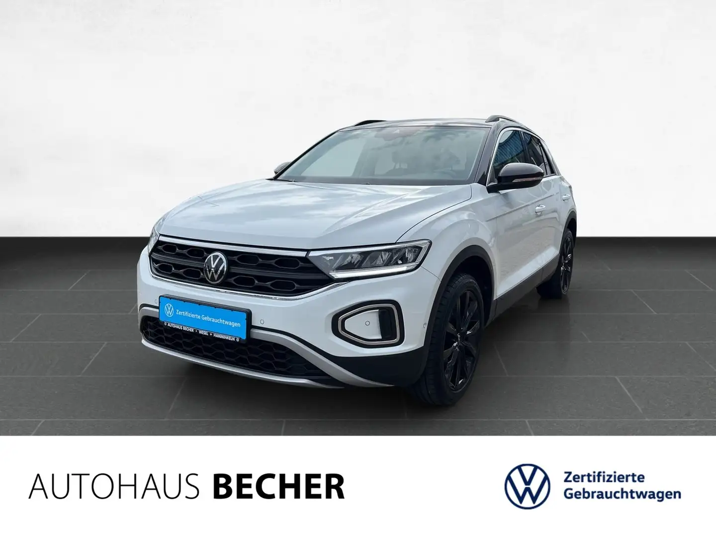 Volkswagen T-Roc Life 1.5 TSI DSG /AHK/Rückfahrk/Sitzhz/LED Weiß - 1