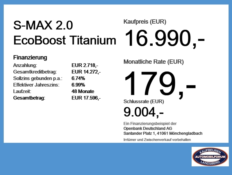Ford S-Max 2.0 EcoBoost Titanium LED SHZ ACC Navi
