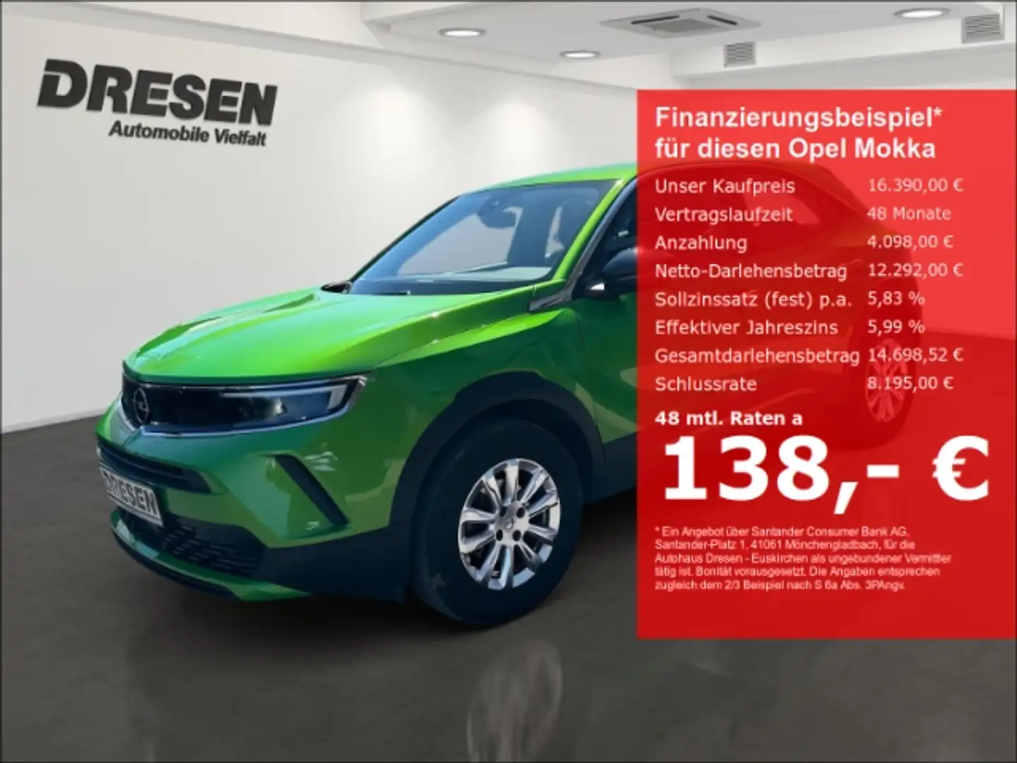 Opel Mokka Edition 1.2 Carplay/Rückfahrkamera/PDC/Klima Verde - 1