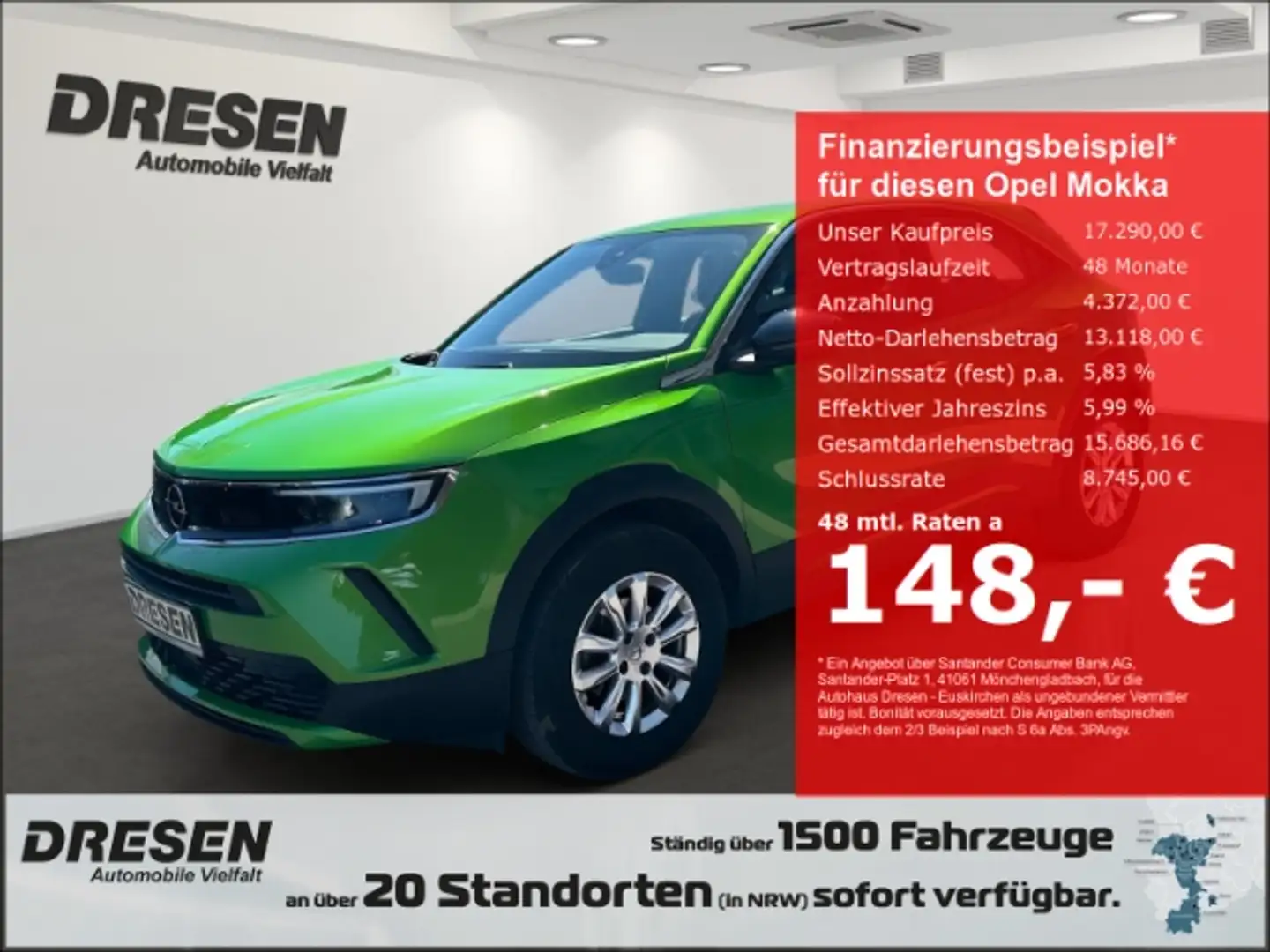 Opel Mokka Edition 1.2 Carplay/Rückfahrkamera/PDC/Klima Verde - 1