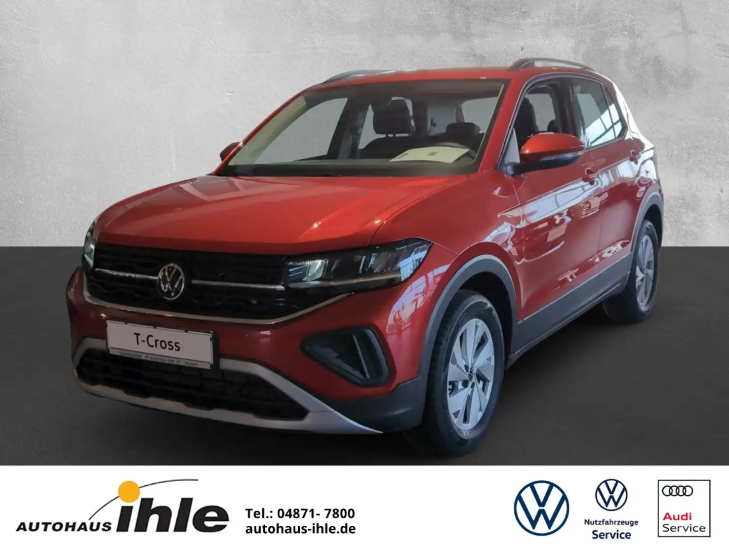 Volkswagen T-Cross 1,0 TSI Life AHK+GJ-REIFEN+CLIMATRONIC Rouge - 1