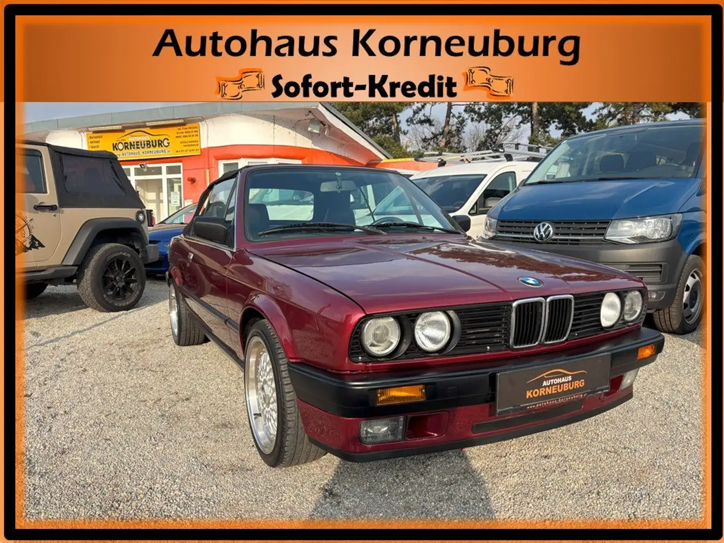 BMW 318 E30 Cabrio **LEDER**RARITÄT** Rouge - 1